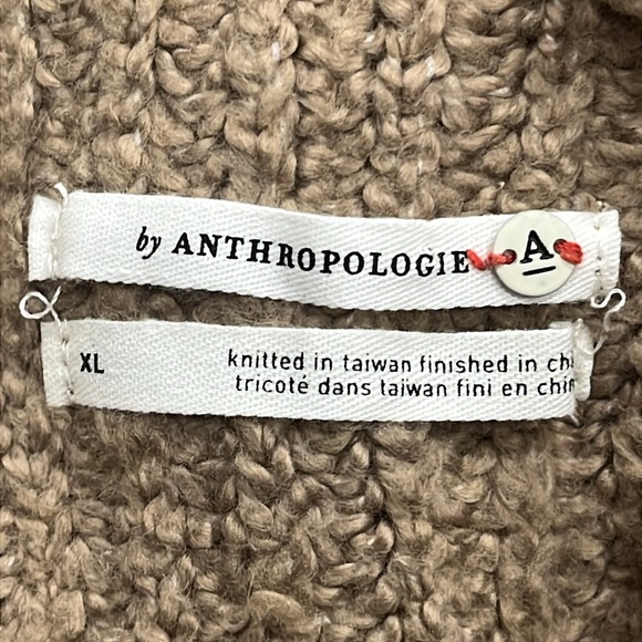by Anthropologie Mock neck Boucle Knit in Tan XL - Picture 9 of 13